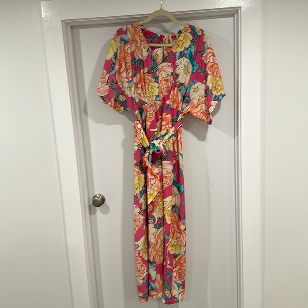 Farm Rio x Anthropologie Floral Jumpsuit